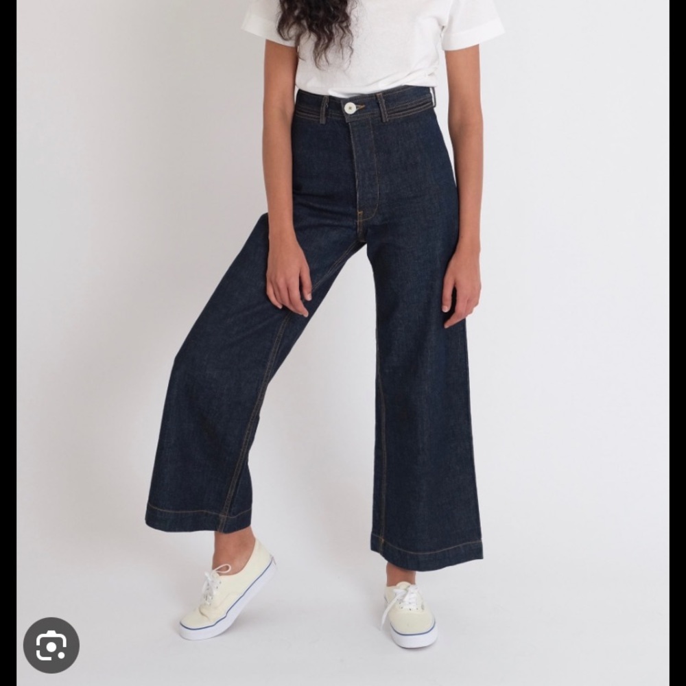 JESSE KAMM DARK BLUE SAILOR PANTS